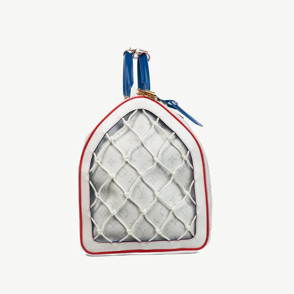 Louis Vuitton x NBA Keepall 55 Bandouliere Basketball Antarctica Monogram Duffle - Picture 2 of 16